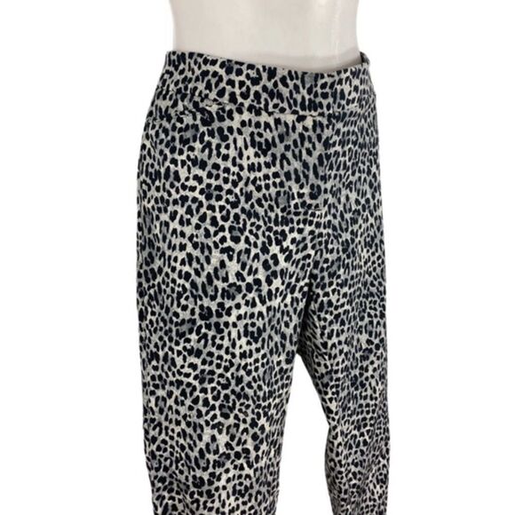 WHBM slim ankle leopard print pants 10 - Picture 5 of 10